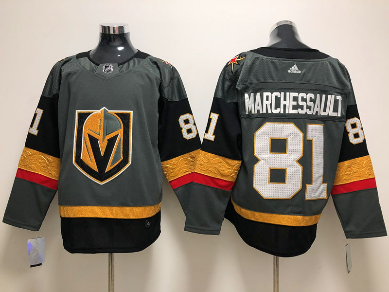 Men's Vegas Golden Knights Jonathan Marchessault #81 Gray Breakaway Jersey